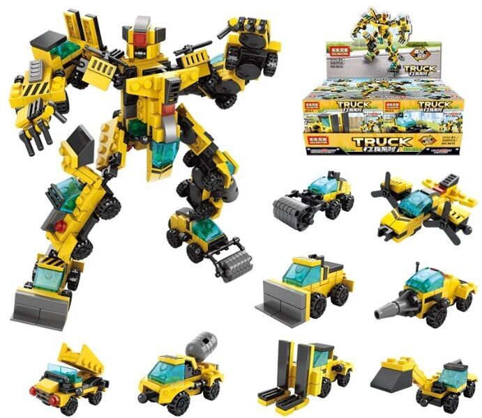 T-F7.2 set di blocchi da costruzione TOY8615 in esposizione - 8 pezzi