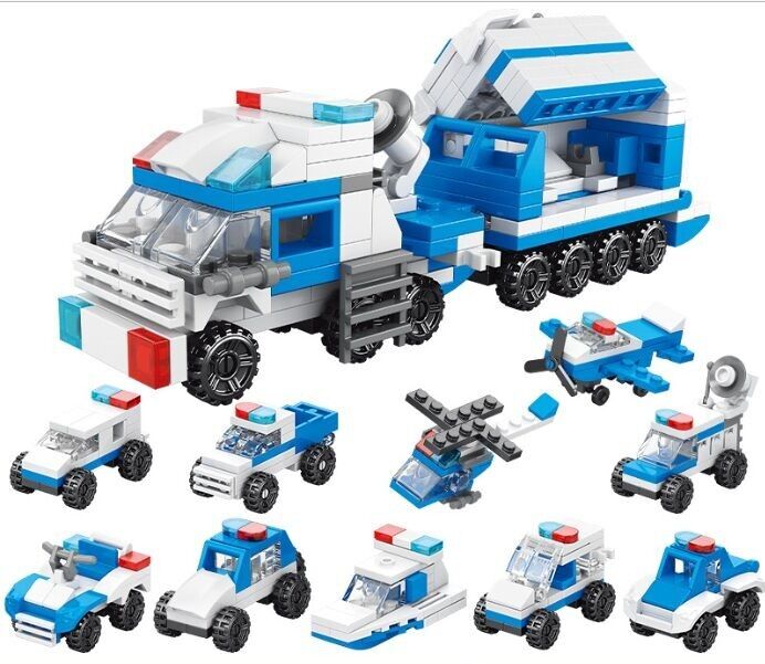 Z-B2.3 set di blocchi da costruzione TOY9113 10 in 1 in esposizione - 10 pezzi
