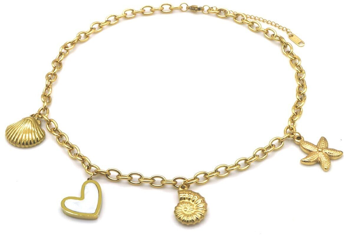 F-B23.2 N2503-046G S.Ciondoli per collana in acciaio 40-45 cm