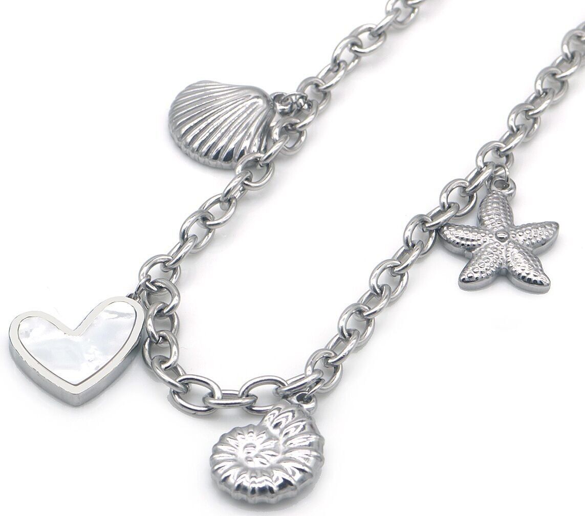 E-F3.1 N2503-046S S.Ciondoli per collana in acciaio 40-45 cm