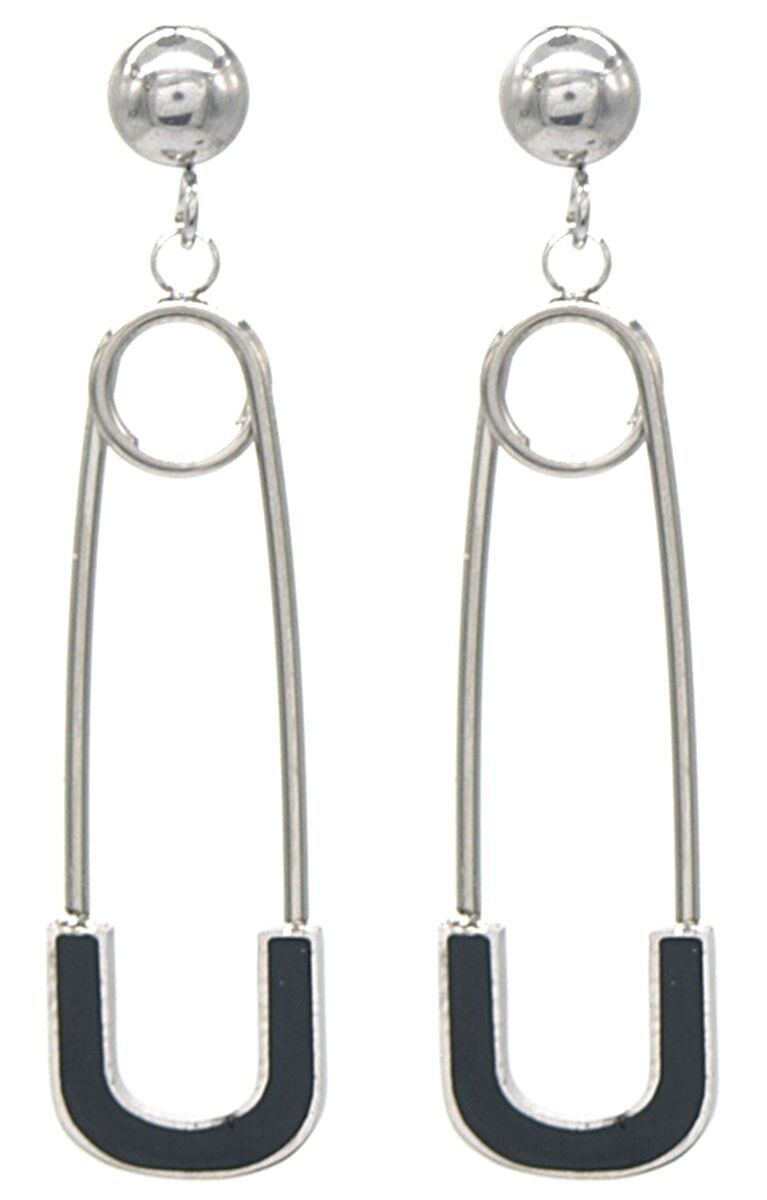 G-F2.1 E031-003S Orecchini in acciaio S. 4cm