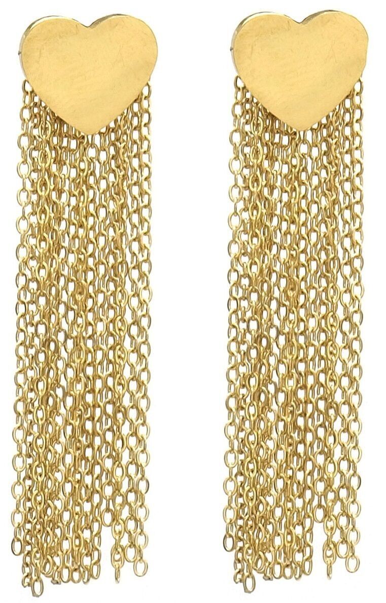 B-C17.2 E221-407G S. Orecchini Acciaio Cuore 5cm