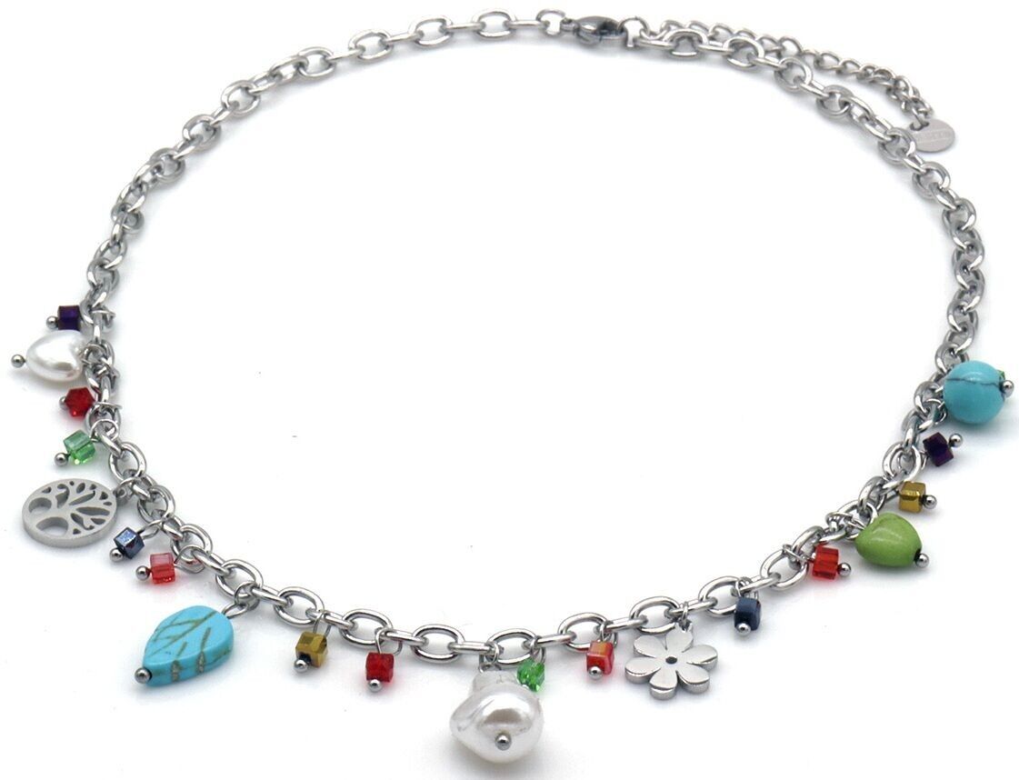 H-D23.2 N2503-033S S.Ciondoli per collana in acciaio 40-45 cm