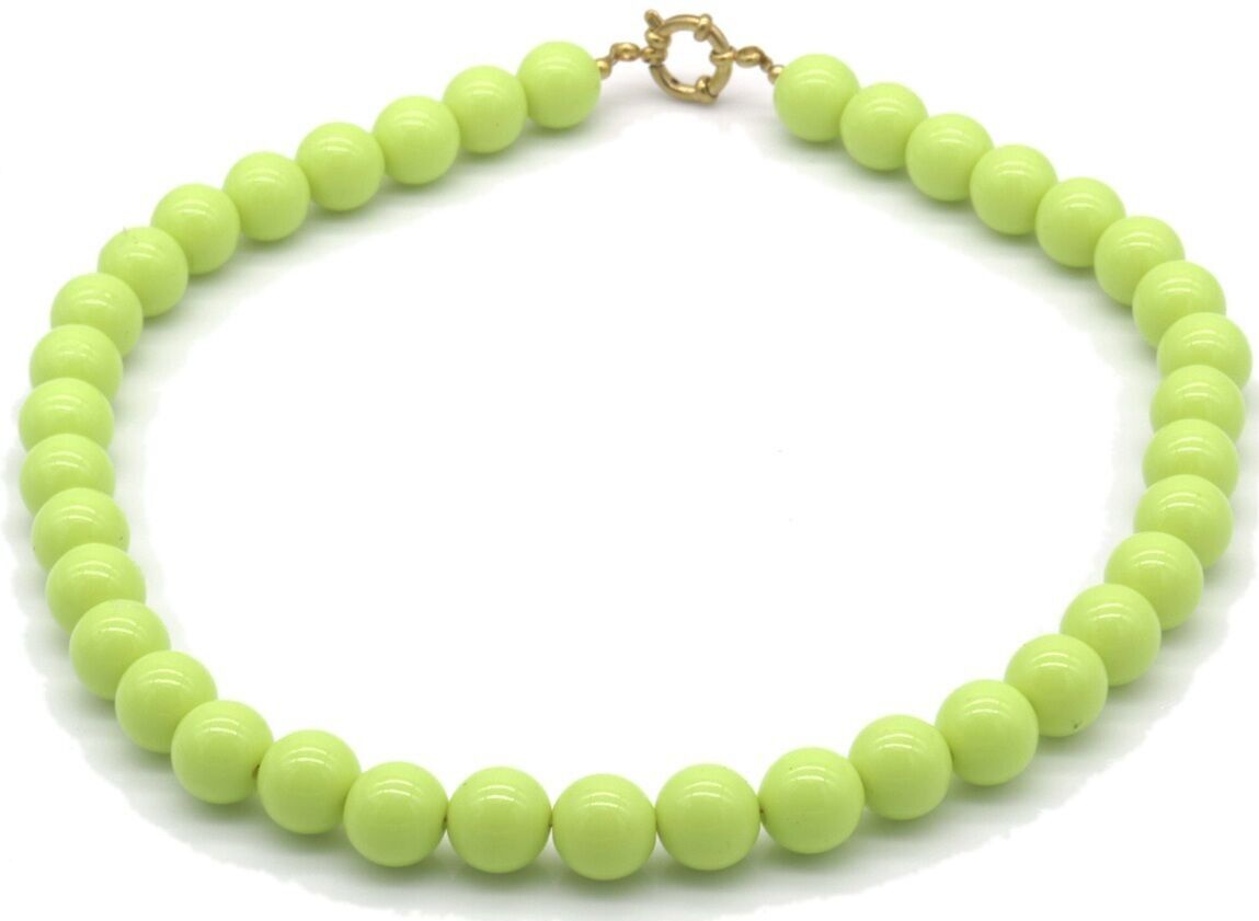 J-F2.1 N1036-015-5 Halskette 12mm Perlen S.Stahlschloss 45cm