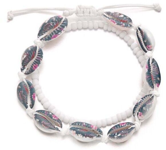 F-C24.1 ANK2540-001-1 Fußkettchen-Set Muscheln