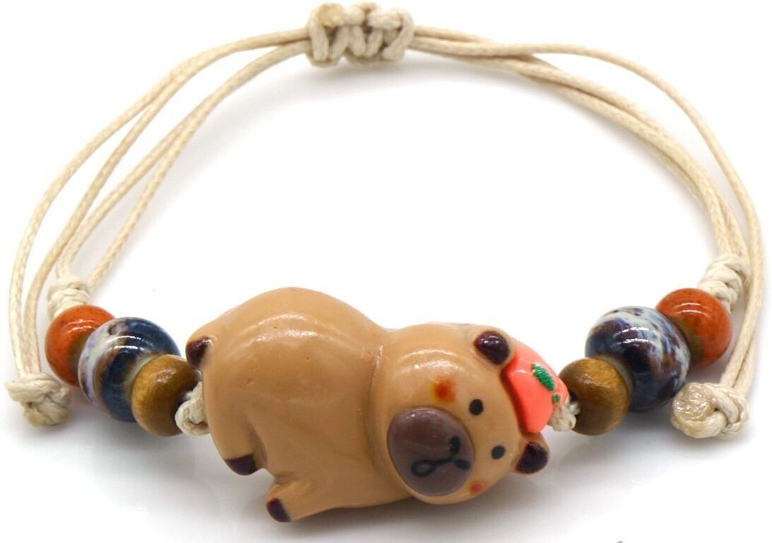 D-E21.2 B2552-001-3 Armband Capybara für Kinder