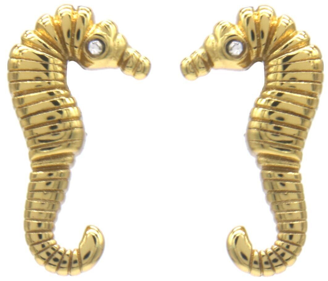 G-A17.3 E2539-037G S. Stahlohrringe Seepferdchen 2.5cm