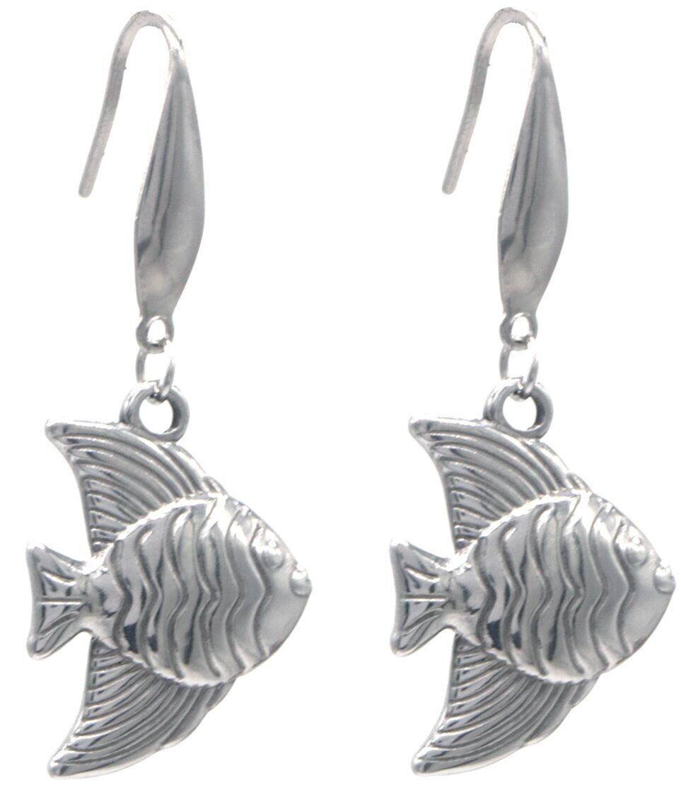 B-A7.5 E1033-007S S.Orecchini in acciaio a forma di pesce 4 cm