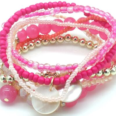 E-A21.1 B2529-035 Bracelet Set Glassbeads