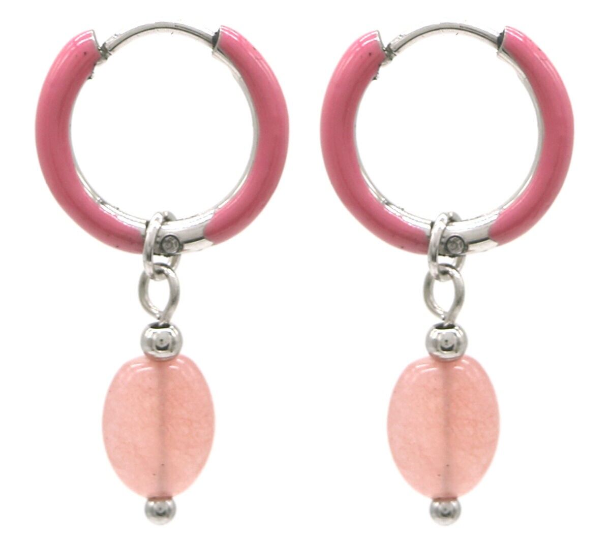 C-E5.4 E2142-034S Edelstahlohrringe 1x2,5cm Amethyst