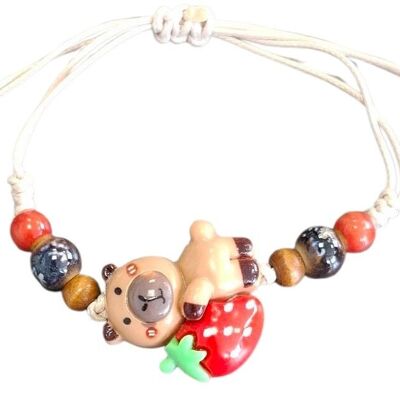 B-C21.3 B2552-001-1 Bracciale Capibara per bambini