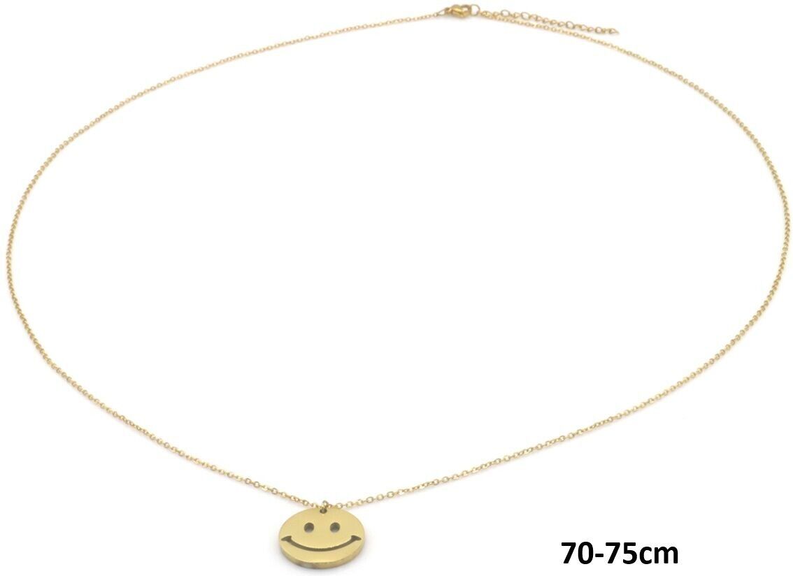 F-B20.4 N2556-059G Lang S.Stahlkette Smiley 70-75cm