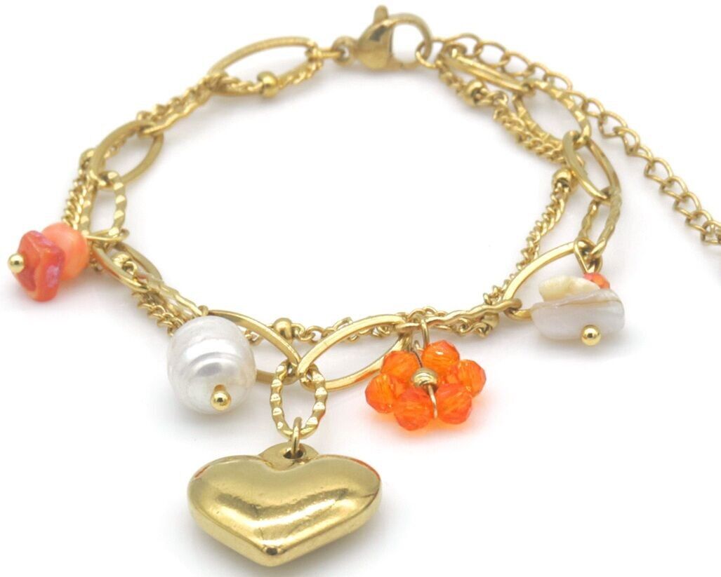 A-E12.2 B1036-003G S.Stahlarmband Herz 16-21cm