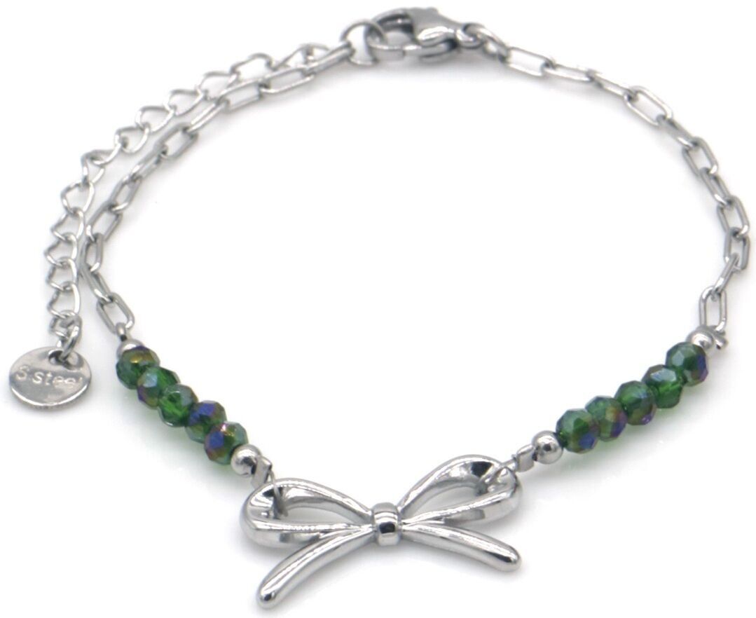 B-B19.2 B1036-008S S.Stahlarmband Schleife 16-21cm