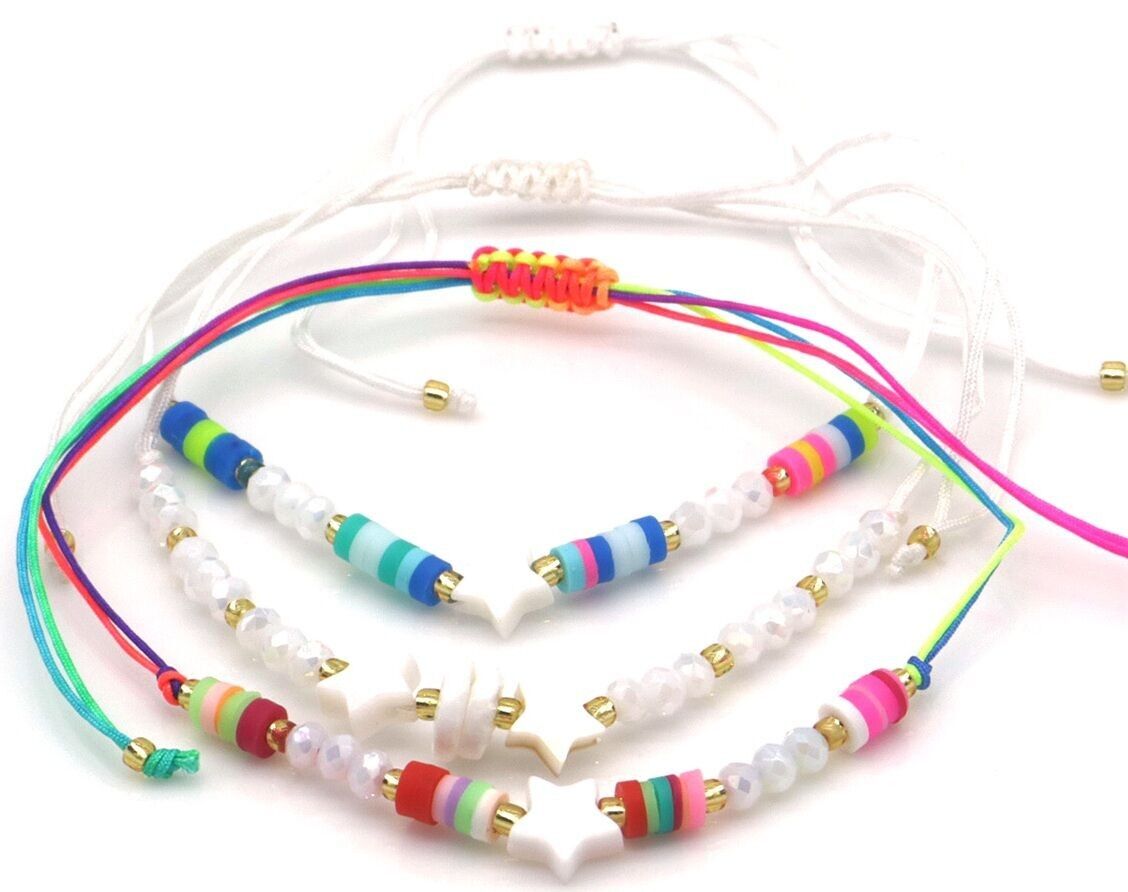 C-B8.1 B1034-003-1 Set di bracciali stelle 3 pezzi