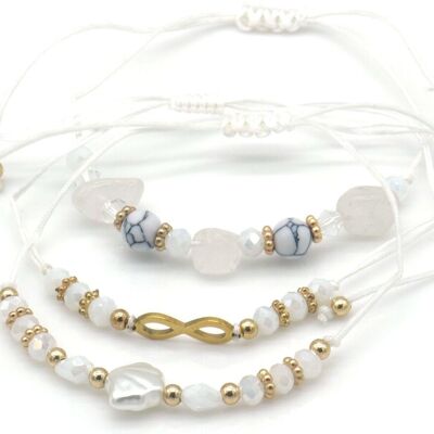 D-B8.3 B1034-006 Set Bracciale Infinito 3 pezzi