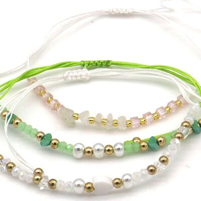 C-B21.3 B1034-005 Set di bracciali a forma di cuore 3 pezzi