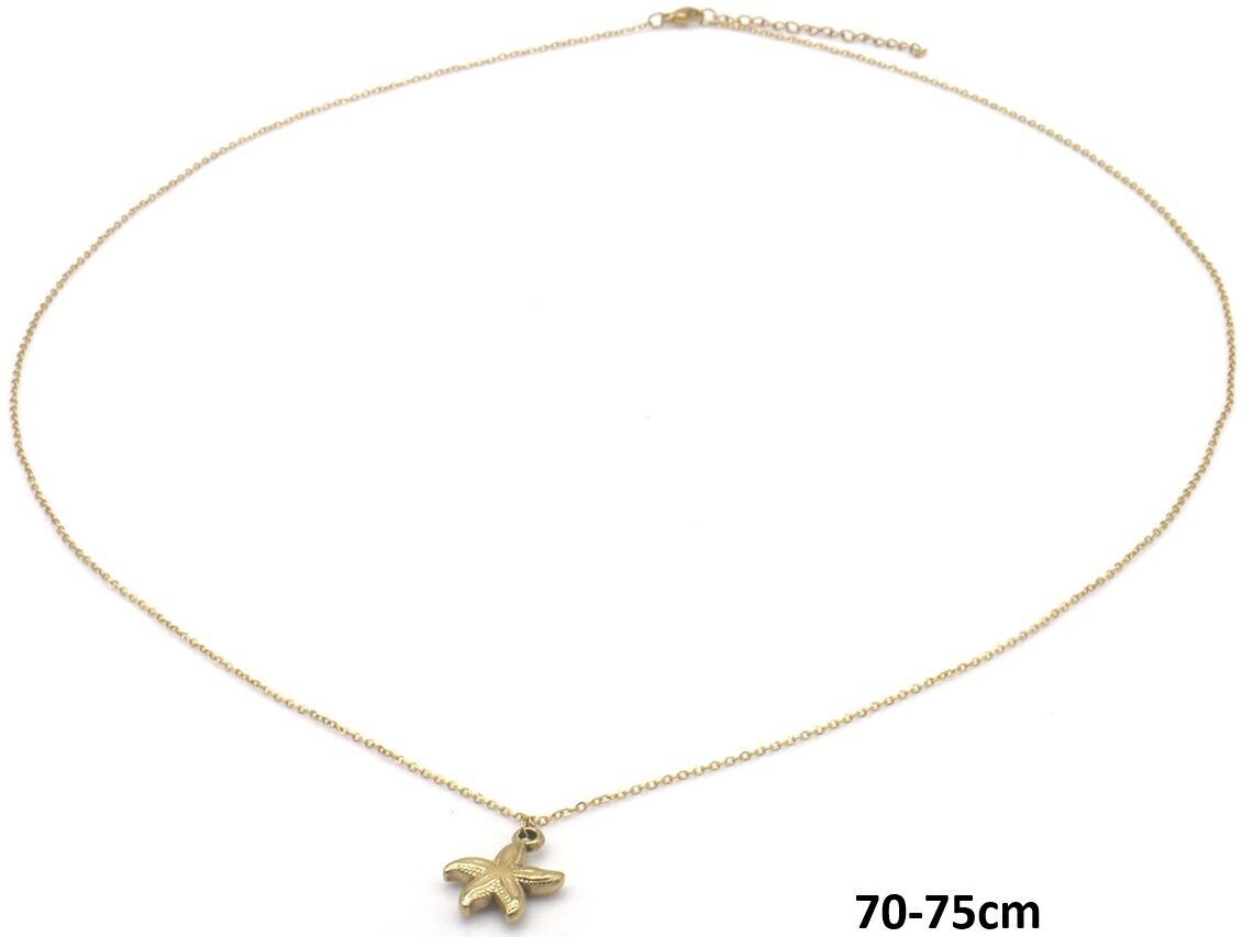 A-C2.2 N2556-004G-1 Lang S.Stahlkette Seestern 70-75cm