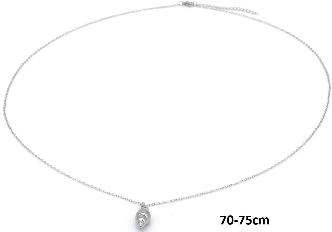 A-B5.1 N2556-004S-1 Lang S.Stahlkette Muschel 70-75cm