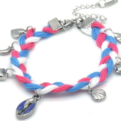 A-B7.3 B2567-035S S.Breloques pour bracelet en corde d'acier