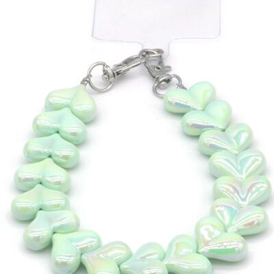 C-C25.1 KEY1026-001-3 Cavo telefonico a forma di cuore verde