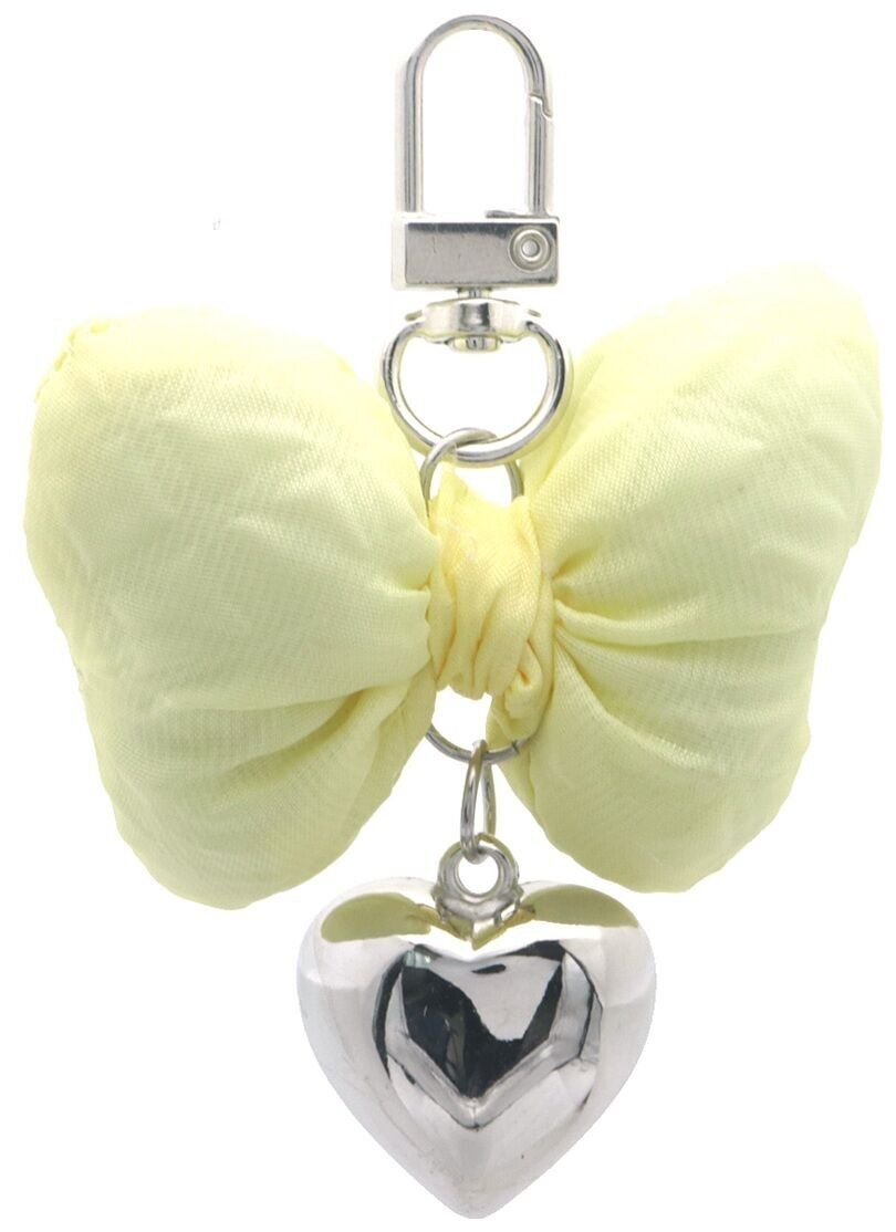A-E20.2 KY2533-041-5 Schlüsselanhänger Herz - Schleife Gelb