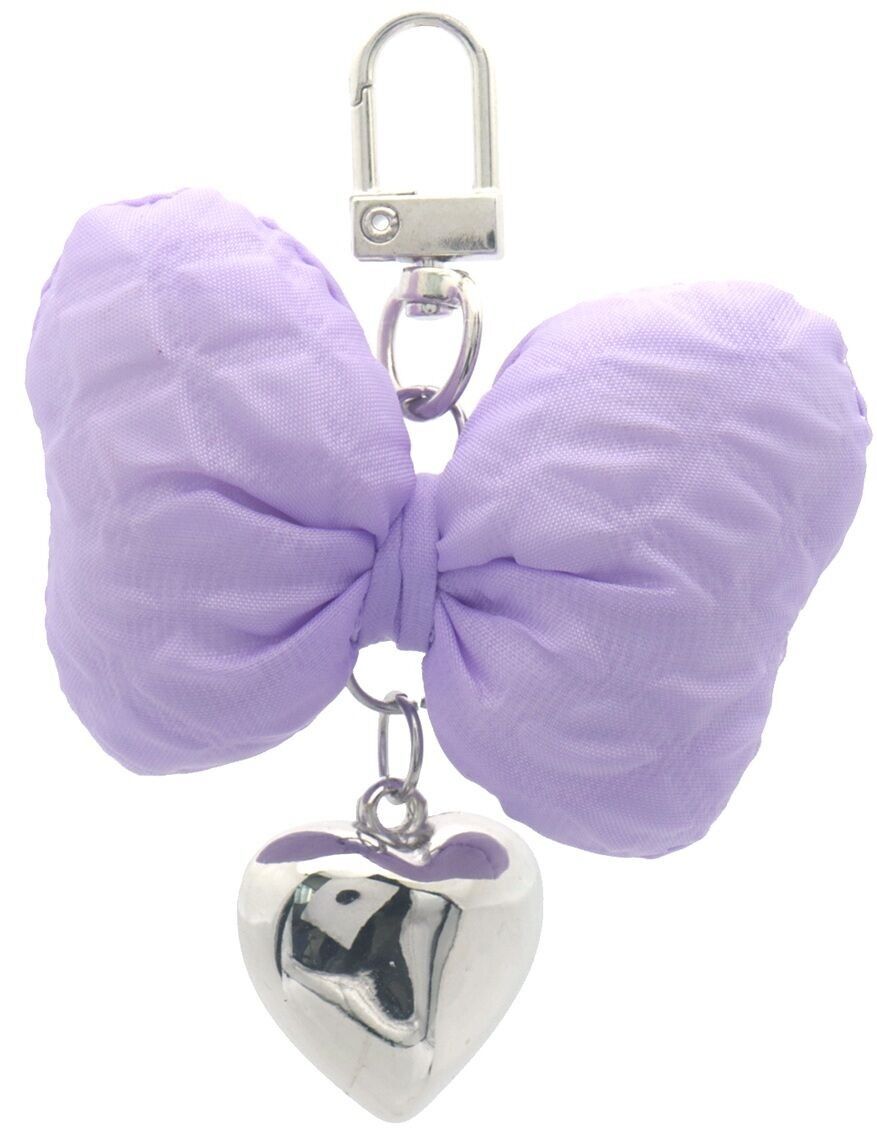 A-D20.1 KY2533-041-7 Schlüsselanhänger Herz - Schleife Lila