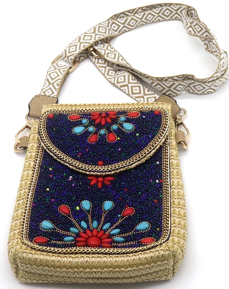 X-L2.2 BAG912-007 Umhängetasche Perlen 20x15cm