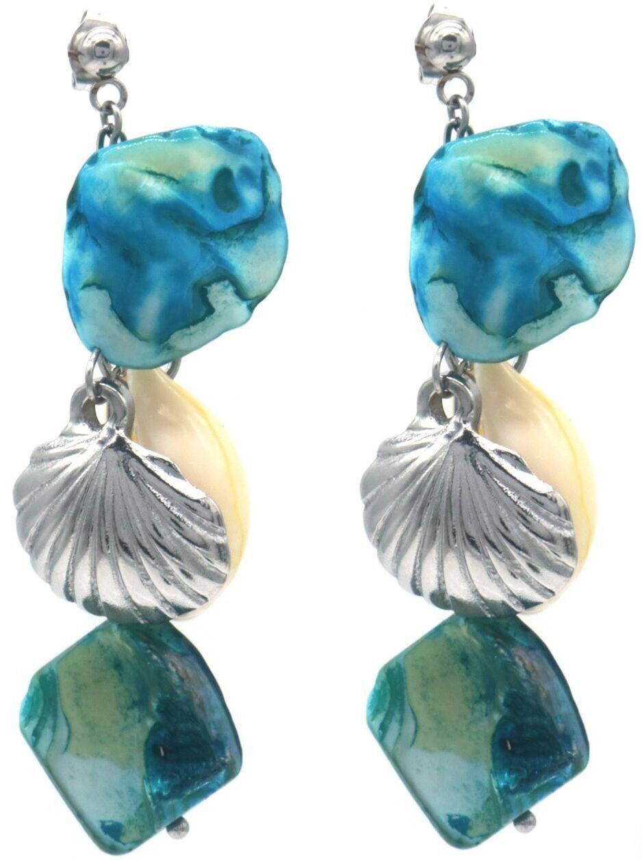 C-C18.1 E074-100S S.Stahlohrringe Muscheln 6cm