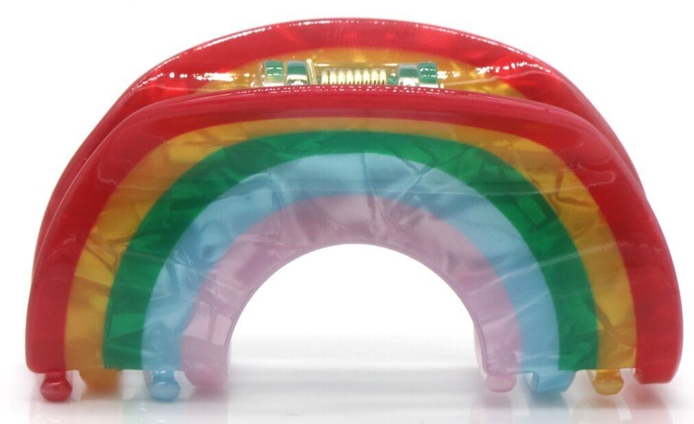 X-L1.1 H1038-010 Trendy Haarklammer Regenbogen 7cm