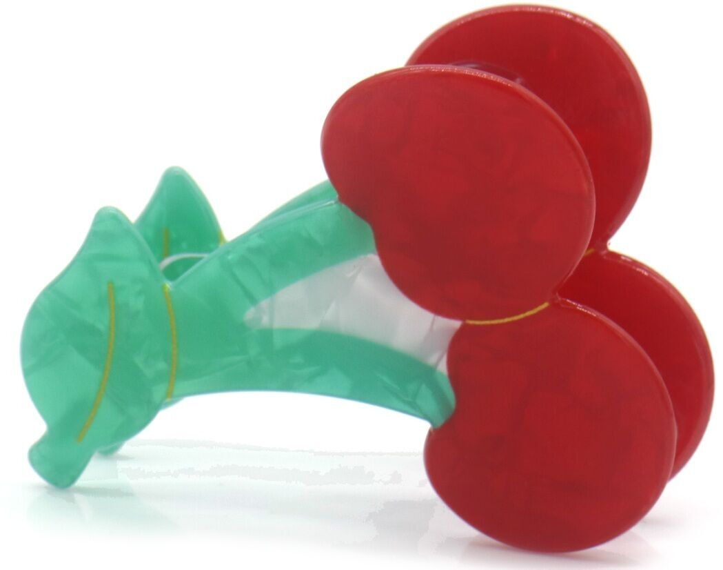 X-B10.3 H1038-008 Trendy Haarklammer Kirschen 6.5cm