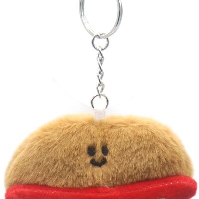 C-F12.1 KY2562-094 Keychain Plush Hotdog 7.5cm