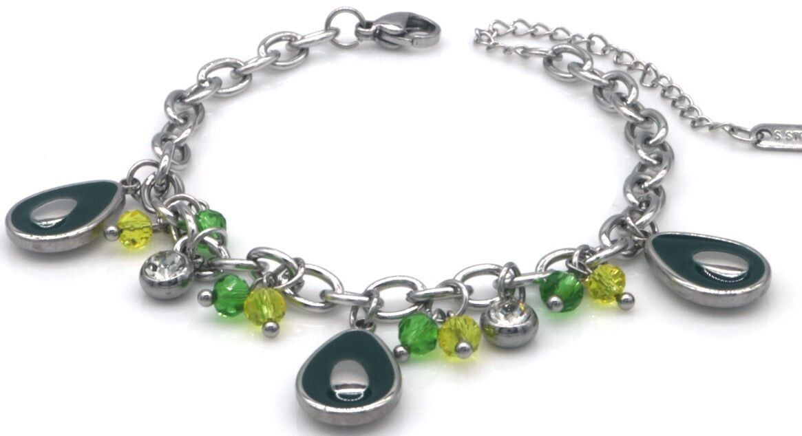 G-A20.2 B2503-046S S.Pulsera de acero Aguacates 16-21cm