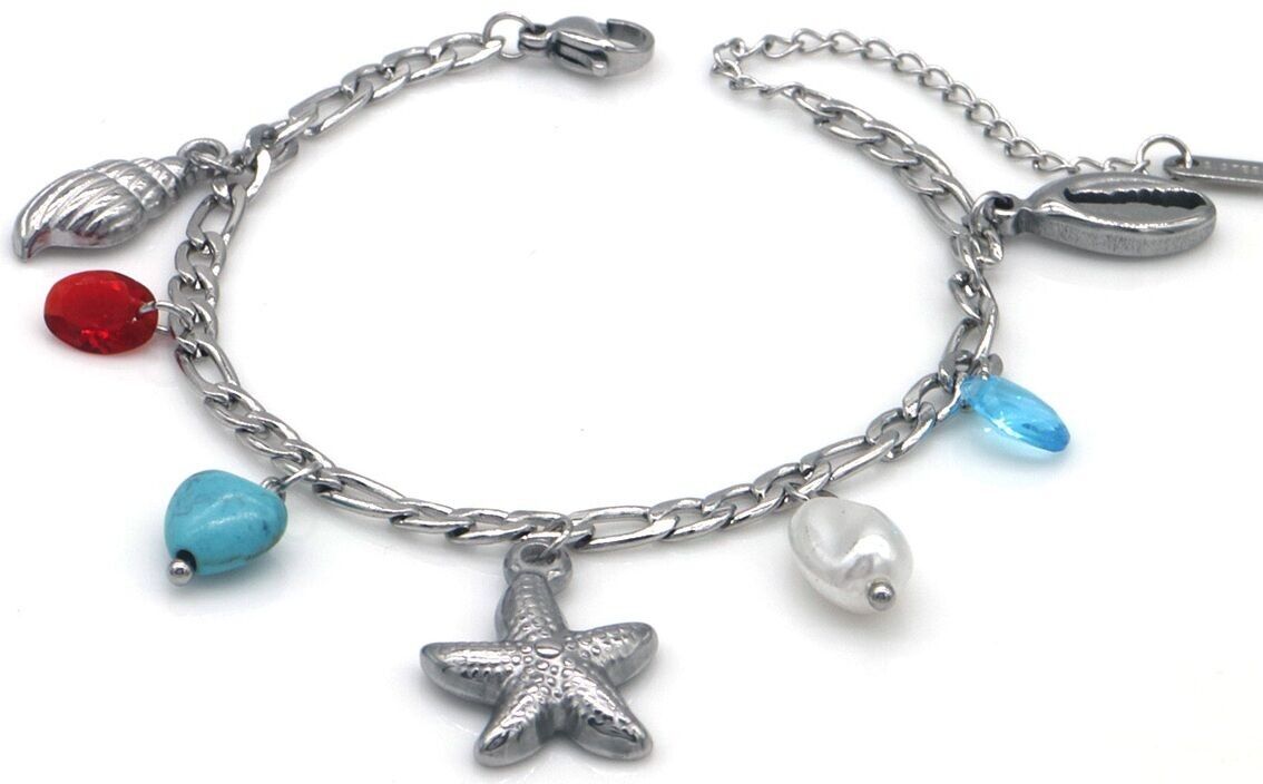 H-A20.2 B2567-083S S.Pulsera de acero Estrella de mar 16-21cm