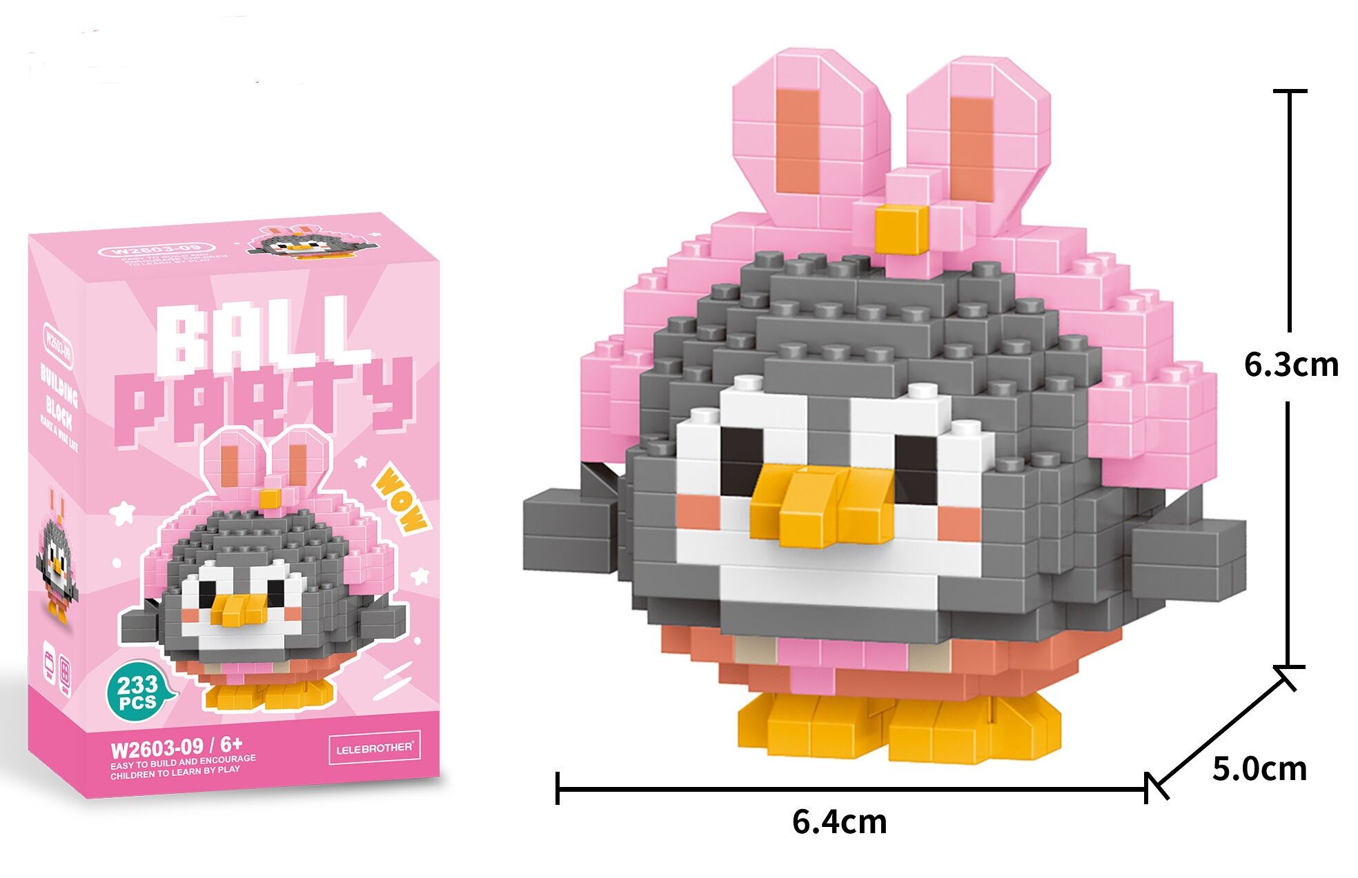 Q-L3.2 W2603-09 Mini set di blocchi da costruzione Pinguino