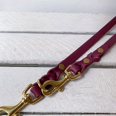 Biothane leash wine red - M