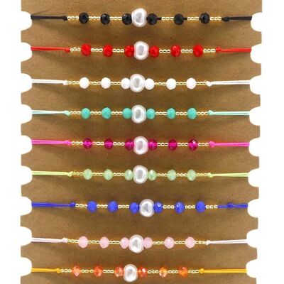 C-A21.2 B2532-010 Bracelet Set Glassbeads 12pcs