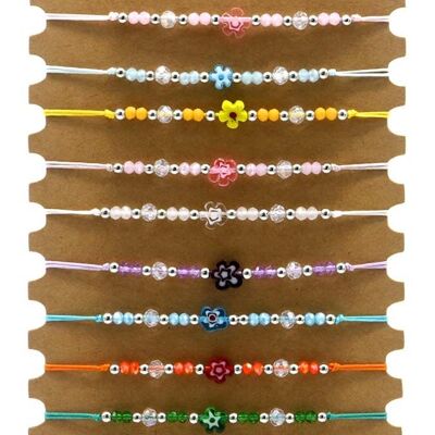 D-F9.1 B2532-044 Bracelet Set Glassbeads 12pcs