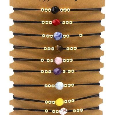 D-E3.3 B2532-012 Bracelet Set Glassbeads 12pcs