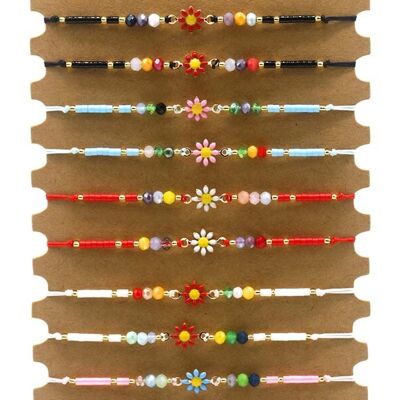 C-C3.2 B2532-028 Bracelet Set Flower 12pcs