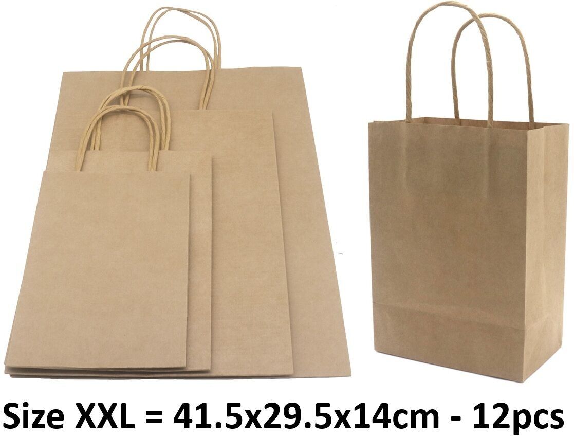 R-O6.1 PK1009-005XXL Bolsa de regalo de papel tamaño XXL 41.5 x 29.5x14cm - 12 piezas