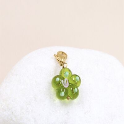 Stainless Steel Flower Charm Pendant