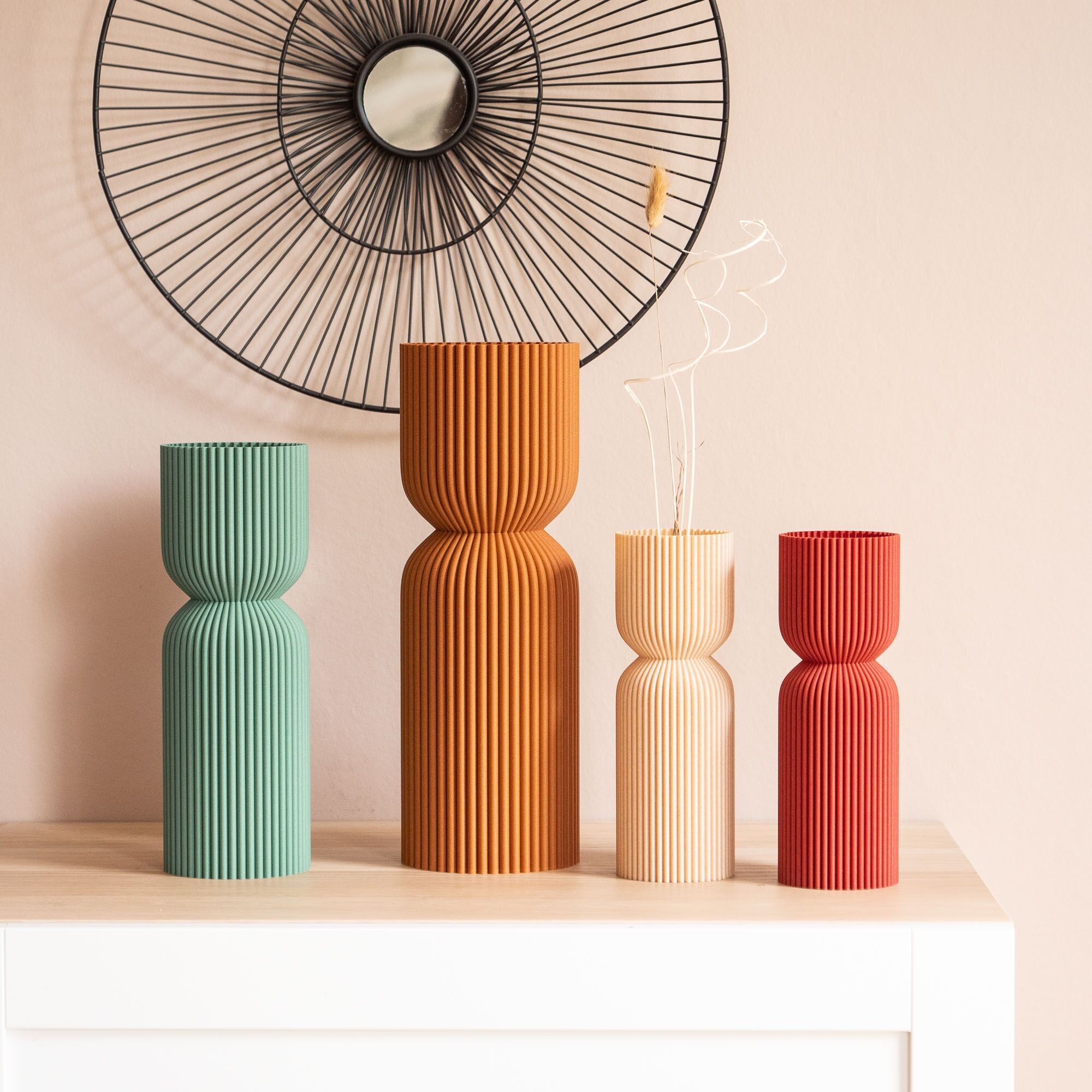 Vaso di design Diabolo per fiori secchi - (20 cm, 25 cm, 31 cm)