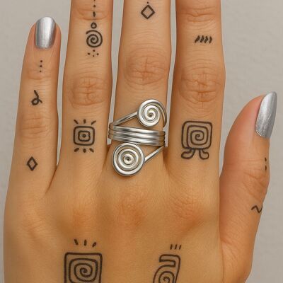 Adjustable Spiral-Shaped Steel Ring