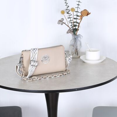 Vegan Leather Crossbody Bag #3227