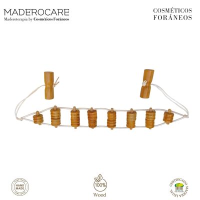 MASSEUR CORPOREL | THÉRAPIE AU BOIS | CEINTURE À ROULEAUX (88 cm)
