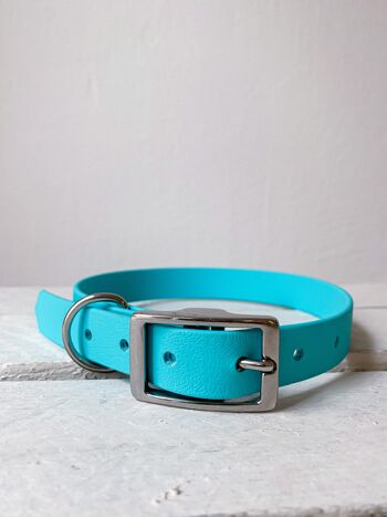 Collier Biothane turquoise - xxs 1