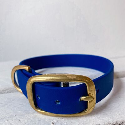 Biothane Halsband blau - L