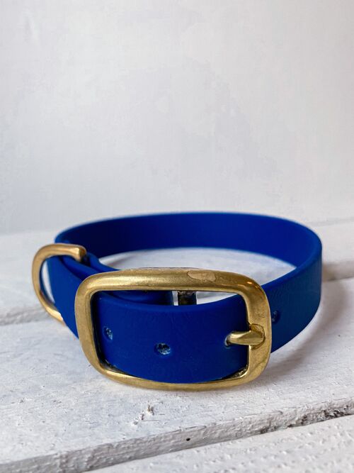 Biothane Halsband blau - XL