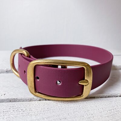 Biothane collar burgundy - M